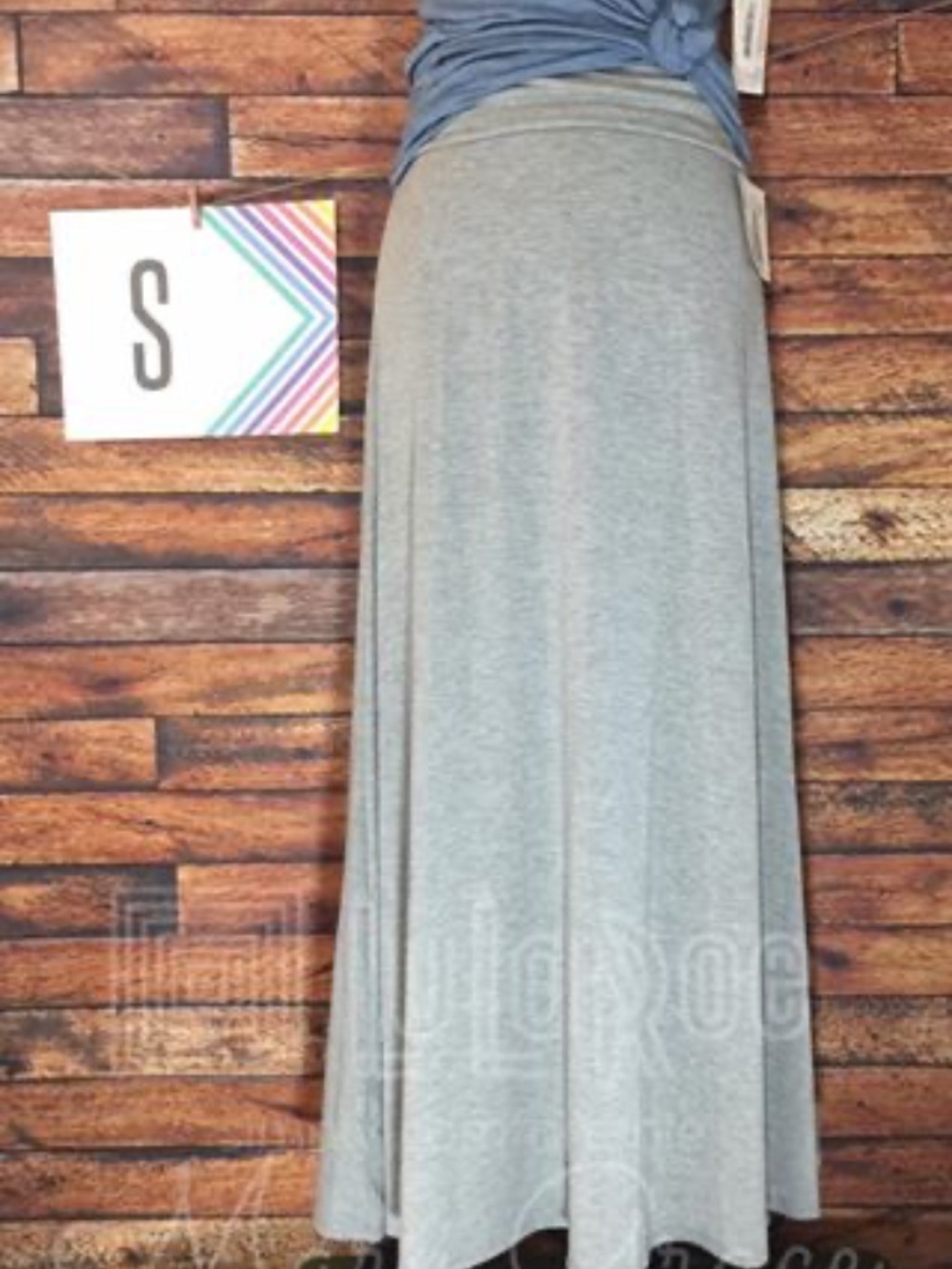 NWOT Charcoal Gray Perfect Maxi Skirt - Perfect with BOOTS!